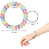 image:imageTENOC Spiral Coil Keychain Antilost Key Chain Holder Lanyard Cord for Sauna Outdoor Sports and Gym PoolRainbowlight