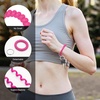 image:imageTENOC Spiral Coil Keychain Antilost Key Chain Holder Lanyard Cord for Sauna Outdoor Sports and Gym PoolRose Red