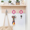 image:imageTENOC Spiral Coil Keychain Antilost Key Chain Holder Lanyard Cord for Sauna Outdoor Sports and Gym PoolRose Red
