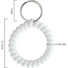 image:imageTENOC Spiral Coil Keychain Antilost Key Chain Holder Lanyard Cord for Sauna Outdoor Sports and Gym PoolWhite