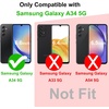 image:imageTENOC Phone Case for Samsung Galaxy A54 5G Black Case AntiFingerprint Protective Bumper Matte CoverClear