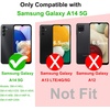 image:imageTENOC Phone Case for Samsung Galaxy A54 5G Clear Case Shockproof Protective Bumper Slim CoverBlack Matte