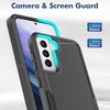 image:imageTENOC Phone Case for Samsung Galaxy S21 5G Clear Case Shockproof Protective Bumper Slim CoverBlack Solid