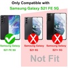 image:imageTENOC Phone Case for Samsung Galaxy S21 5G Clear Case Shockproof Protective Bumper Slim CoverClear AntiYellowing