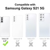 image:imageTENOC Phone Case for Samsung Galaxy S23 FE Clear Case NonYellowing Protective Bumper Hard Back CoverBlack Solid