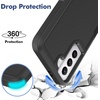 image:imageTENOC Phone Case for Samsung Galaxy S23 FE Clear Case NonYellowing Protective Bumper Hard Back CoverBlack Solid