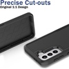 image:imageTENOC Phone Case for Samsung Galaxy S23 FE Clear Case NonYellowing Protective Bumper Hard Back CoverBlack Solid
