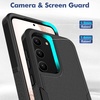 image:imageTENOC Phone Case for Samsung Galaxy S23 FE Clear Case NonYellowing Protective Bumper Hard Back CoverBlack Solid