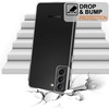 image:imageTENOC Phone Case for Samsung Galaxy S23 FE Clear Case NonYellowing Protective Bumper Hard Back CoverClear