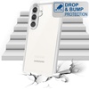 image:imageTENOC Phone Case for Samsung Galaxy S23 FE Clear Case NonYellowing Protective Bumper Hard Back CoverClear AntiYellowing