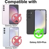 image:imageTENOC Phone Case for Samsung Galaxy S24 Clear Case AntiYellowing Protective Bumper Hard Back CoverBlack