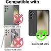 image:imageTENOC Phone Case for Samsung Galaxy S24 Clear Case AntiYellowing Protective Bumper Hard Back CoverBlack