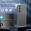 image:imageTENOC Phone Case for Samsung Galaxy S24 Clear Case AntiYellowing Protective Bumper Hard Back CoverClear