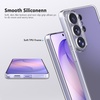 image:imageTENOC Phone Case for Samsung Galaxy S24 Clear Case AntiYellowing Protective Bumper Hard Back CoverClear