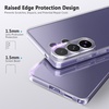 image:imageTENOC Phone Case for Samsung Galaxy S24 Clear Case AntiYellowing Protective Bumper Hard Back CoverClear