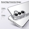 image:imageTENOC Phone Case for Samsung Galaxy S24 Clear Case AntiYellowing Protective Bumper Hard Back CoverClear
