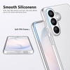image:imageTENOC Phone Case for Samsung Galaxy S24 Clear Case AntiYellowing Protective Bumper Hard Back CoverClear