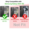 image:imageTENOC Phone Case for Samsung Galaxy S24 Clear Case AntiYellowing Protective Bumper Hard Back CoverClear