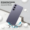 image:imageTENOC Phone Case for Samsung Galaxy S24 Clear Case AntiYellowing Protective Bumper Hard Back CoverClear