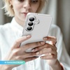 image:imageTENOC Phone Case for Samsung Galaxy S24 Clear Case AntiYellowing Protective Bumper Hard Back CoverClear AntiYellowing
