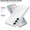 image:imageTENOC Phone Case for Samsung Galaxy S24 Clear Case AntiYellowing Protective Bumper Hard Back CoverClear AntiYellowing