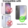 image:imageTENOC Phone Case for Samsung Galaxy S24 Clear Case AntiYellowing Protective Bumper Hard Back CoverClear AntiYellowing