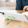 image:imageTENOC Phone Grip 2 Pieces Black Universal Sticky Finger Strap Holder for Smartphone or Cell Phone CaseT1Green