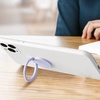 image:imageTENOC Phone Grip 2 Pieces Black Universal Sticky Finger Strap Holder for Smartphone or Cell Phone CaseT1Purple