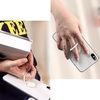 image:imageTENOC Phone Grip 2 Pieces Black Universal Sticky Finger Strap Holder for Smartphone or Cell Phone CaseT1White