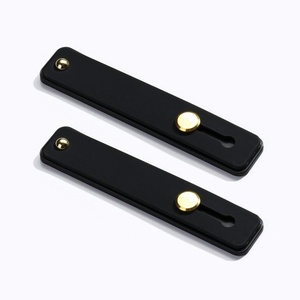 image:imageTENOC Phone Grip 2 Pieces Black Universal Sticky Finger Strap Holder for Smartphone or Cell Phone CaseA2Black