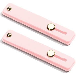 image:imageTENOC Phone Grip 2 Pieces Black Universal Sticky Finger Strap Holder for Smartphone or Cell Phone CaseA2Pink