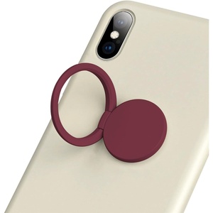image:imageTENOC Phone Grip 2 Pieces Black Universal Sticky Finger Strap Holder for Smartphone or Cell Phone CaseT1Red