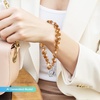 image:imageTENOC Beaded Phone Wrist Strap PurpleAcaramel Brown