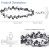 image:imageTENOC Beaded Phone Wrist Strap PurpleAdark Gray