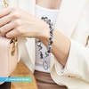 image:imageTENOC Beaded Phone Wrist Strap PurpleAdark Gray