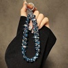 image:imageTENOC Beaded Phone Wrist Strap PurpleAnavy Blue