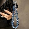 image:imageTENOC Beaded Phone Wrist Strap PurpleAnavy Blue