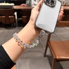 image:imageTENOC Beaded Phone Wrist Strap PurpleAwhite
