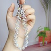 image:imageTENOC Beaded Phone Wrist Strap PurpleAwhite