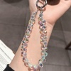 image:imageTENOC Beaded Phone Wrist Strap PurpleAwhite