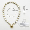 image:imageTENOC Beaded Phone Wrist Strap PurpleBmarble White