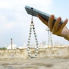 image:imageTENOC Beaded Phone Wrist Strap PurpleBmarble White