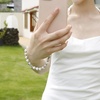 image:imageTENOC Beaded Phone Wrist Strap PurpleBmarble White