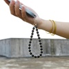 image:imageTENOC Beaded Phone Wrist Strap PurpleBobsidian Black