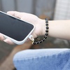 image:imageTENOC Beaded Phone Wrist Strap PurpleBobsidian Black