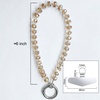 image:imageTENOC Beaded Phone Wrist Strap PurpleCchampagne