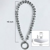 image:imageTENOC Beaded Phone Wrist Strap PurpleCgray