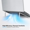 image:imageTENOC Foldable Laptop Stand for Desk BlackSilver