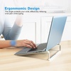 image:imageTENOC Foldable Laptop Stand for Desk BlackSilver