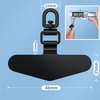 image:imageTENOC Metal Phone Tether Tab 2Pcs Silver360 Rotationblack